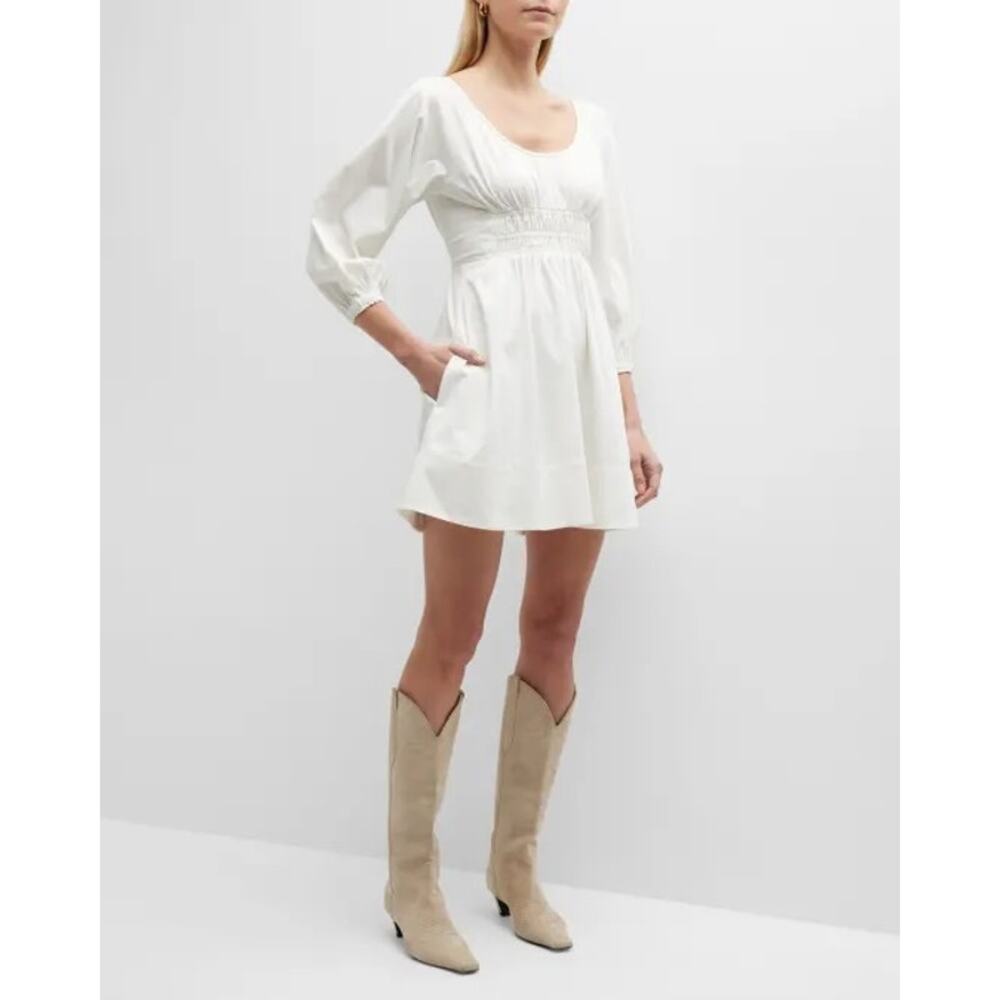 Alexis Sana Cotton-Blend Poplin Mini Dress Size Small‎